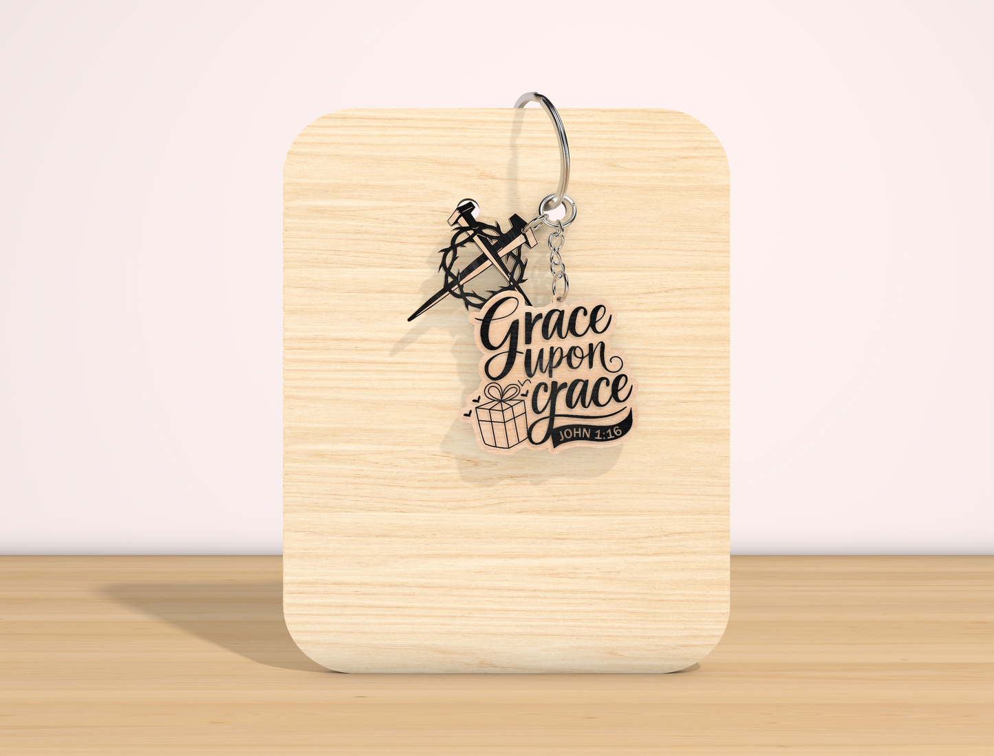 Christian Bible Verse Keychain SVG Inspirational Faith for Glowforge