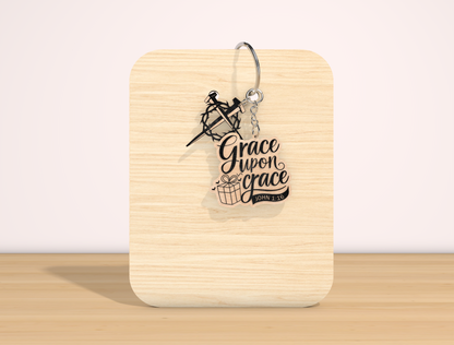 Christian Bible Verse Keychain SVG Inspirational Faith for Glowforge