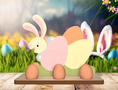 Easter Bunny Egg Holder SVG Spring Bunny Basket for Glowforge and xTool