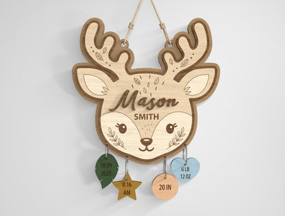 Safari Nursery Name Sign SVG File for Glowforge and xTool