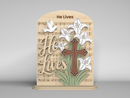 Easter Shelf Sitter SVG 9 Christian Easter Designs for LightBurn and Glowforge