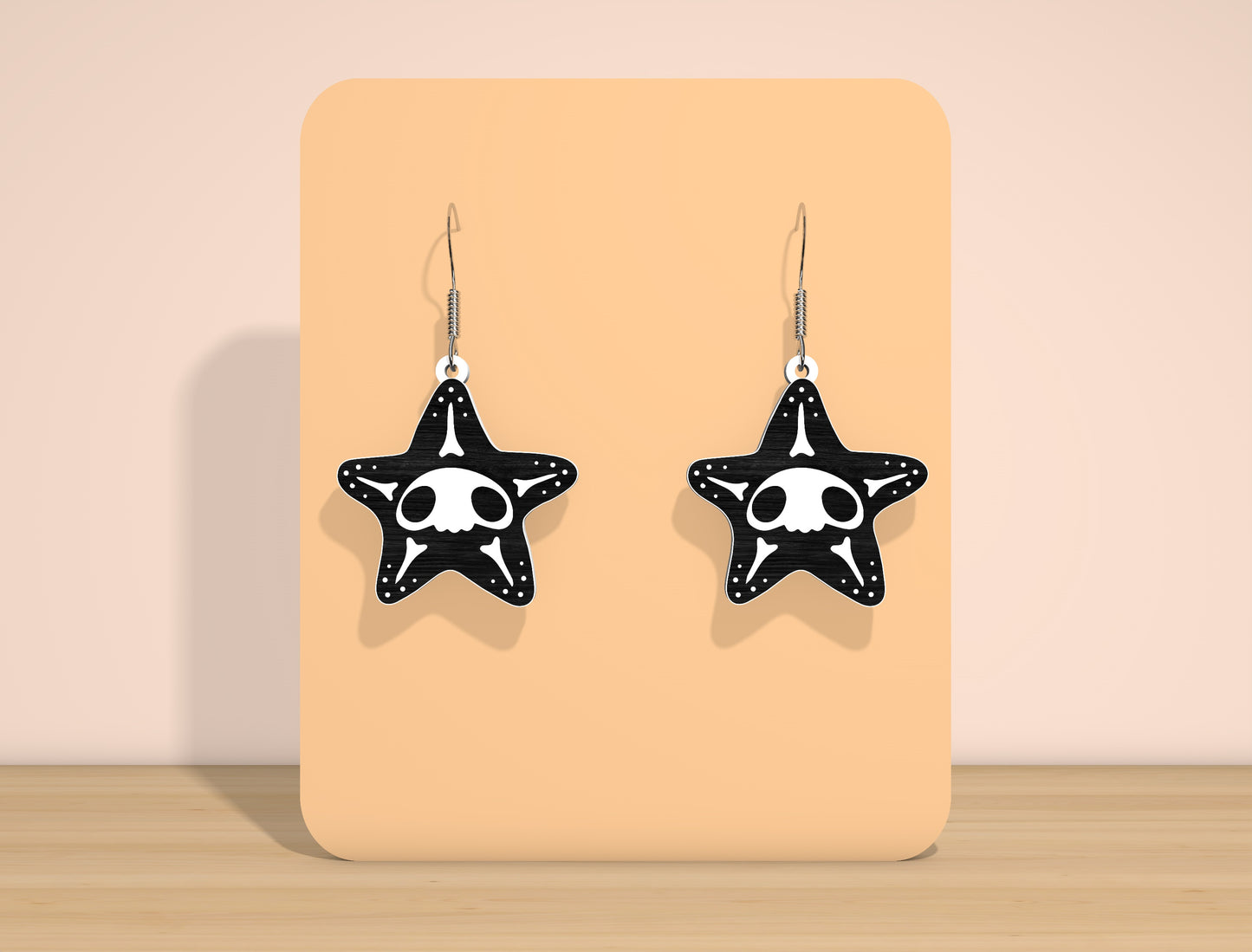 Halloween Ocean Skeleton Earrings SVG Bundle for Glowforge xTool LightBurn