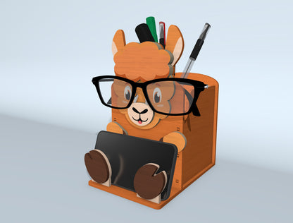 Animal Pencil Holder SVG Bundle Laser Cut File for Glowforge and xTool