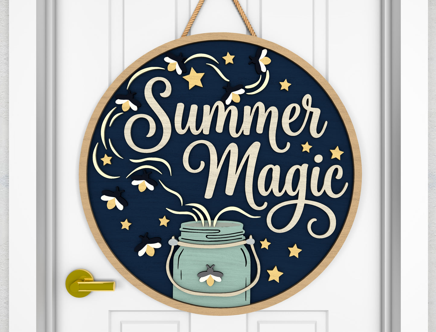 Summer Magic Firefly Sign SVG Laser Cut File for xTool