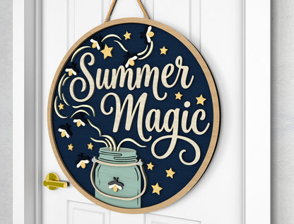 Summer Magic Firefly Sign SVG Laser Cut File for xTool