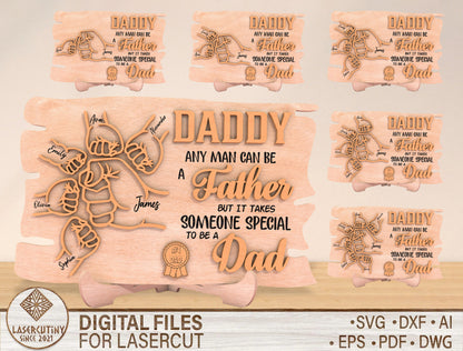 Personalized Daddy Sign “Someone Special To Be A Dad” SVG Laser Cut File