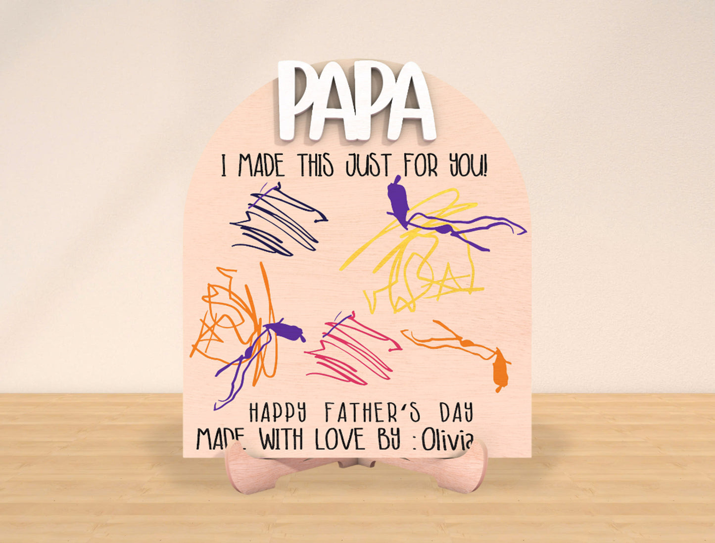 Father’s Day Drawing Sign SVG Laser Cut File for Glowforge and xTool