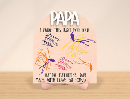 Father’s Day Drawing Sign SVG Laser Cut File for Glowforge and xTool