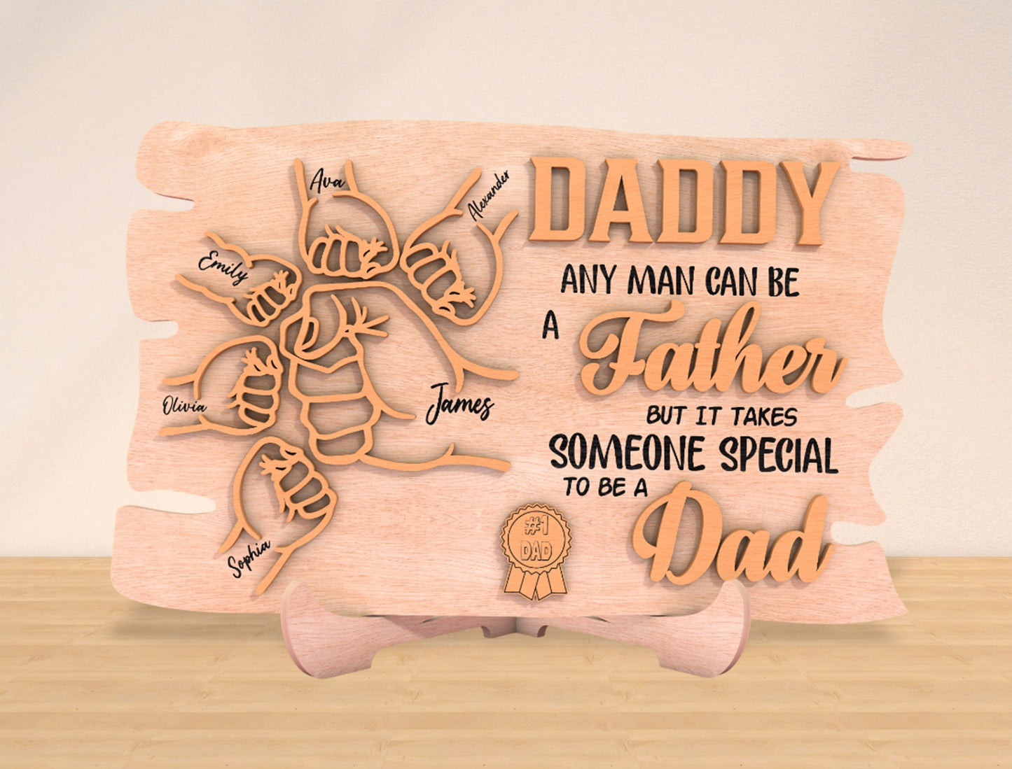 Personalized Daddy Sign “Someone Special To Be A Dad” SVG Laser Cut File