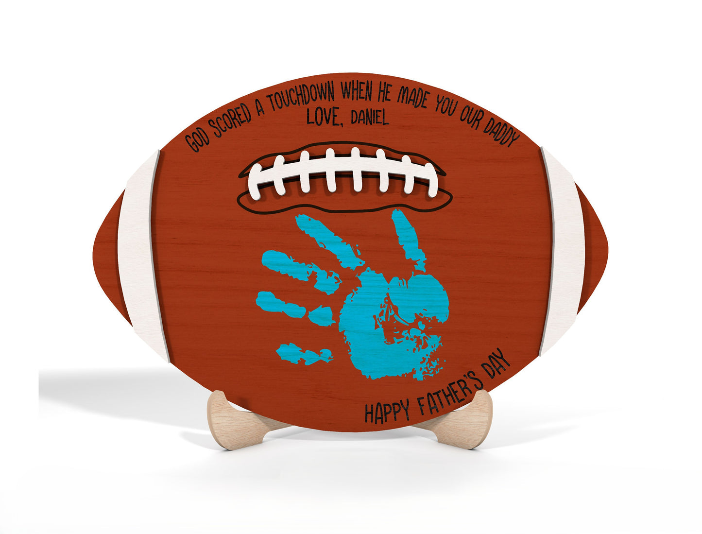 Sports Handprint Sign SVG Bundle for Glowforge Laser Cut