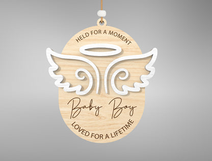 Miscarriage Memorial SVG Bundle Angel Wings for xTool and Glowforge