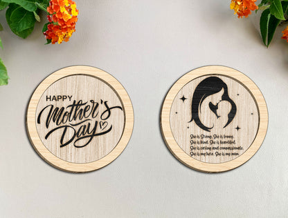 Round Wooden Sign SVG Bundle Laser Cut File for Glowforge