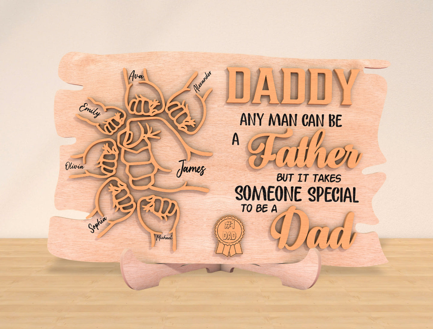 Personalized Daddy Sign “Someone Special To Be A Dad” SVG Laser Cut File