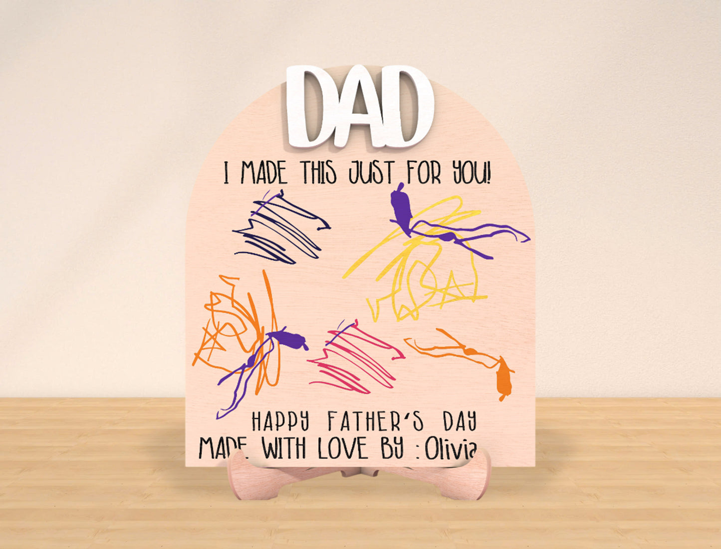 Father’s Day Drawing Sign SVG Laser Cut File for Glowforge and xTool