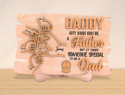 Personalized Daddy Sign “Someone Special To Be A Dad” SVG Laser Cut File