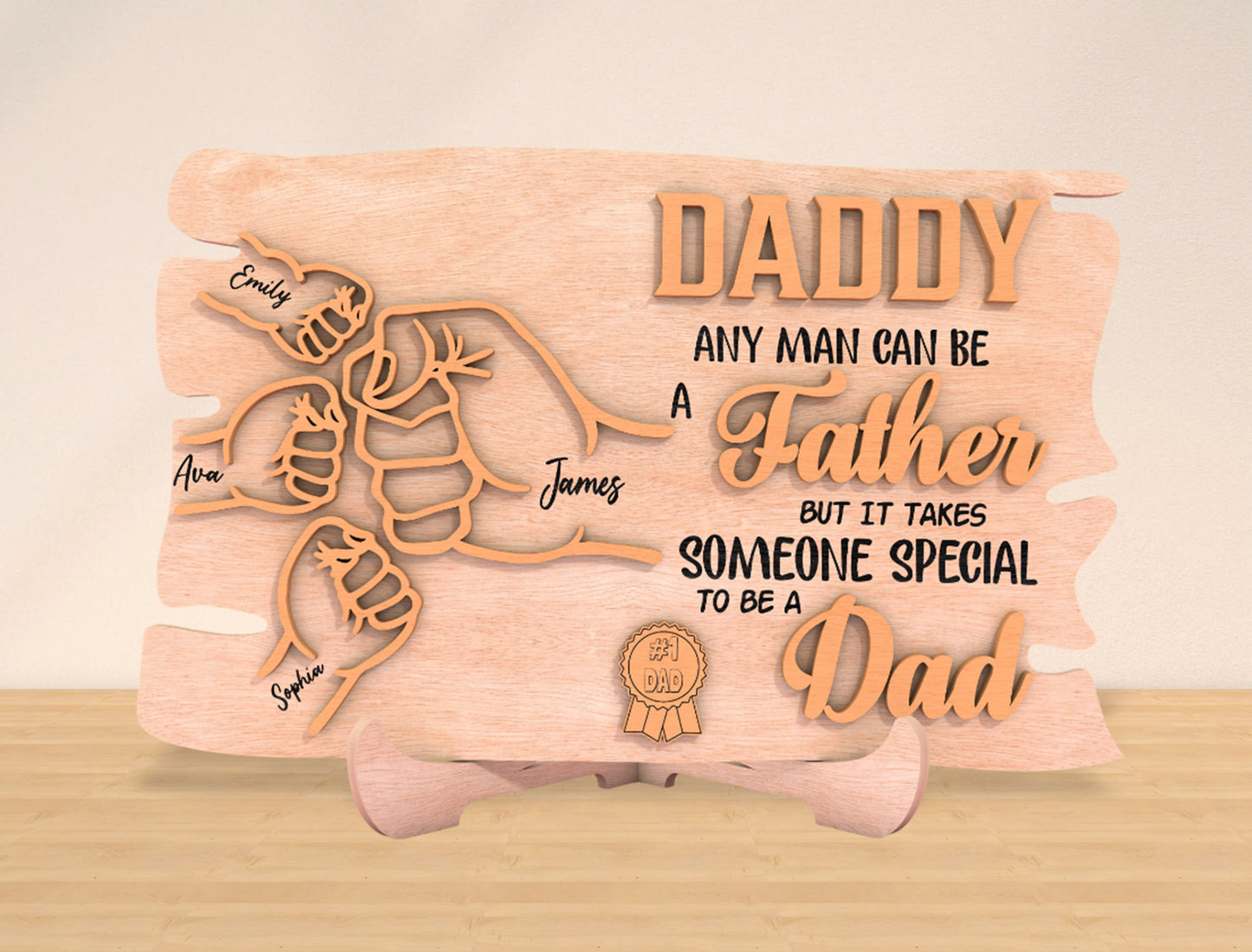 Personalized Daddy Sign “Someone Special To Be A Dad” SVG Laser Cut File