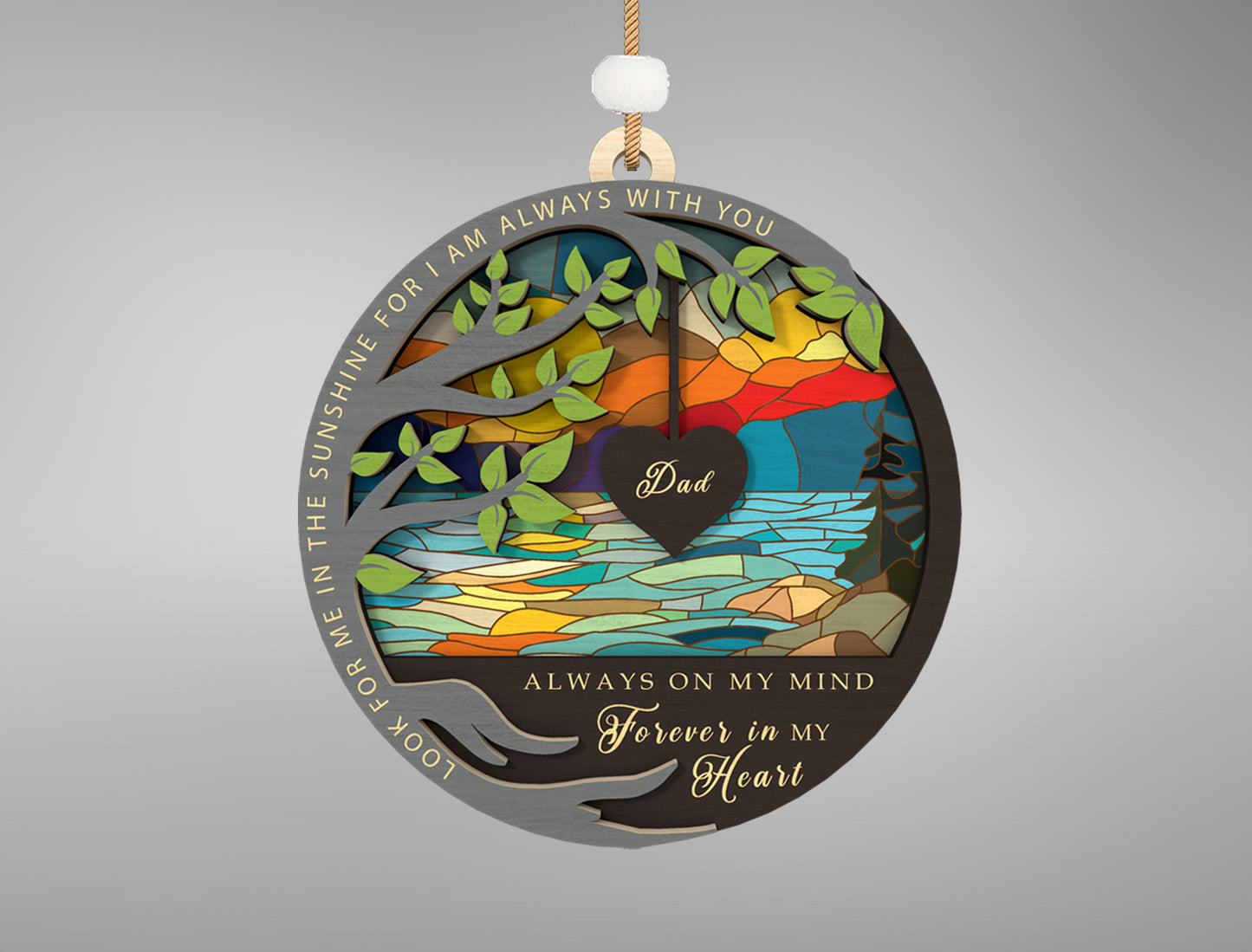 Personalized Family Loss Ornament SVG Bundle for Glowforge and LightBurn
