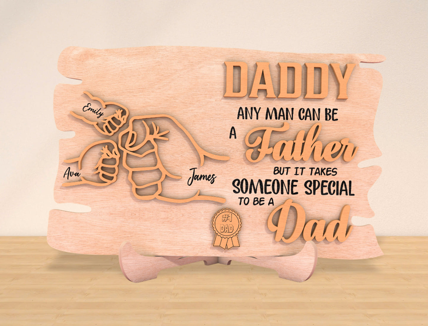 Personalized Daddy Sign “Someone Special To Be A Dad” SVG Laser Cut File