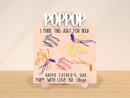Father’s Day Drawing Sign SVG Laser Cut File for Glowforge and xTool