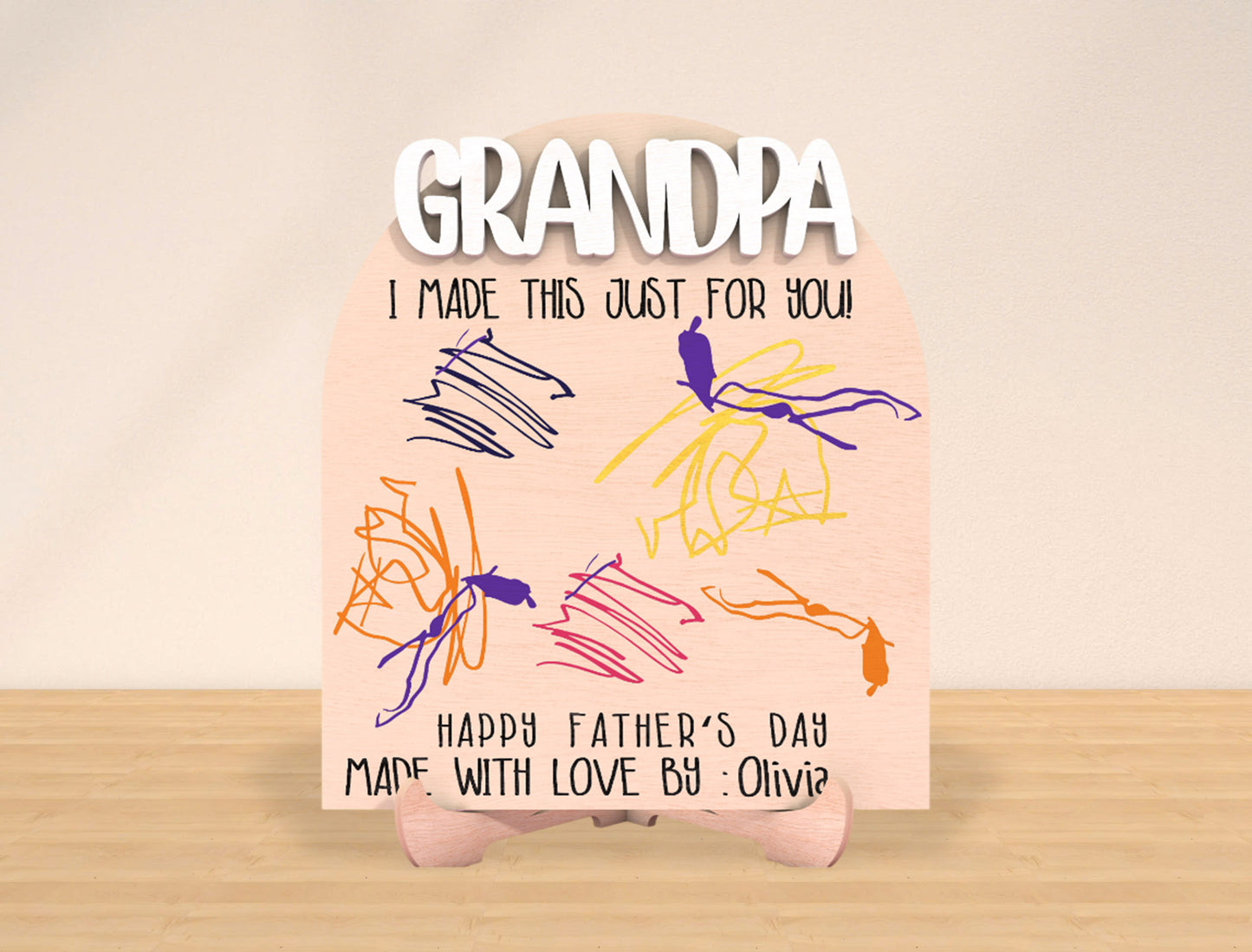 Father’s Day Drawing Sign SVG Laser Cut File for Glowforge and xTool