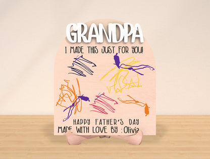 Father’s Day Drawing Sign SVG Laser Cut File for Glowforge and xTool