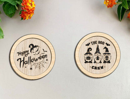 Round Wooden Sign SVG Bundle Laser Cut File for Glowforge
