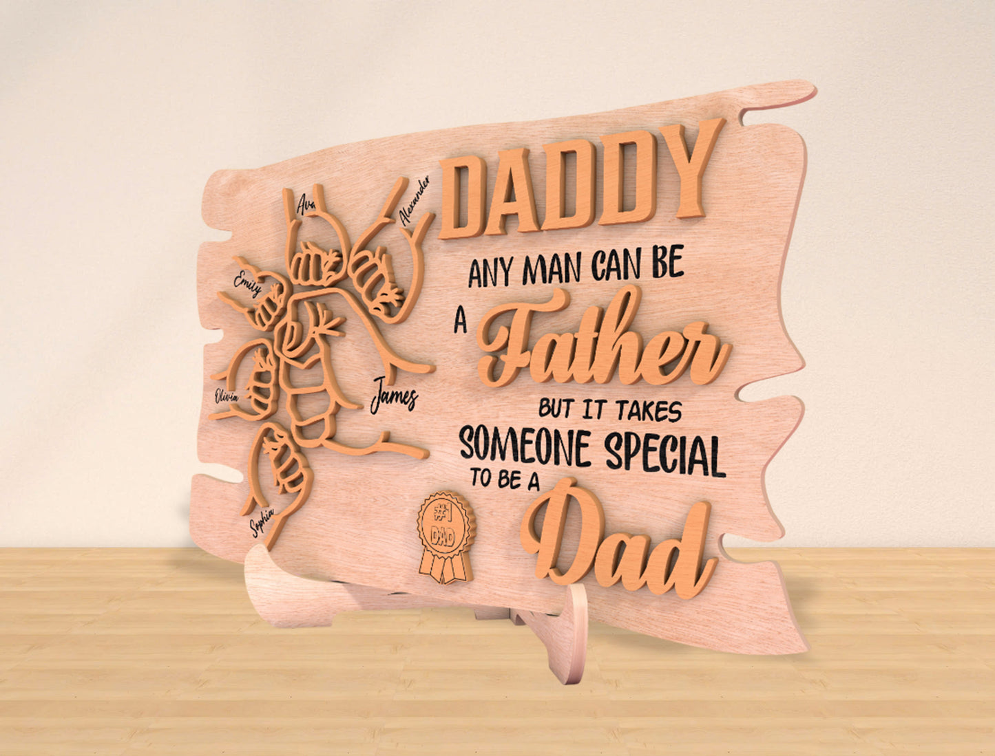 Personalized Daddy Sign “Someone Special To Be A Dad” SVG Laser Cut File