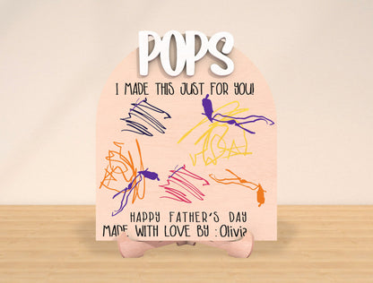 Father’s Day Drawing Sign SVG Laser Cut File for Glowforge and xTool