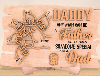 Personalized Daddy Sign “Someone Special To Be A Dad” SVG Laser Cut File