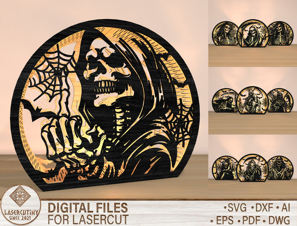 150+ Halloween Lantern & Candle Holder SVG Bundle Laser Cut Files