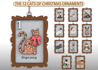 Christmas Laser Cut Files Bundle – Ornament, Countdown & Nativity SVG for Glowforge, xTool