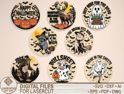 130+ Halloween Fall SVG Bundle Laser Cut Files