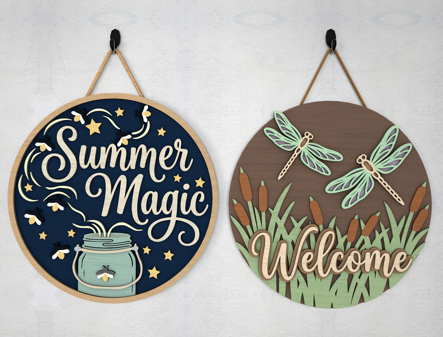 Summer Magic Firefly Sign SVG Laser Cut File for xTool
