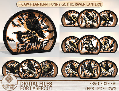 150+ Halloween Lantern & Candle Holder SVG Bundle Laser Cut Files