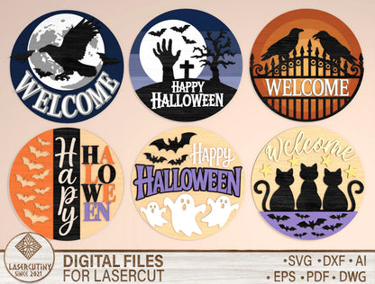 130+ Halloween Fall SVG Bundle Laser Cut Files