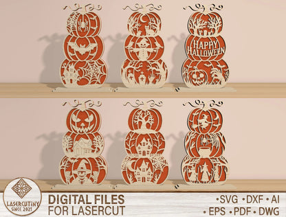 130+ Halloween Fall SVG Bundle Laser Cut Files