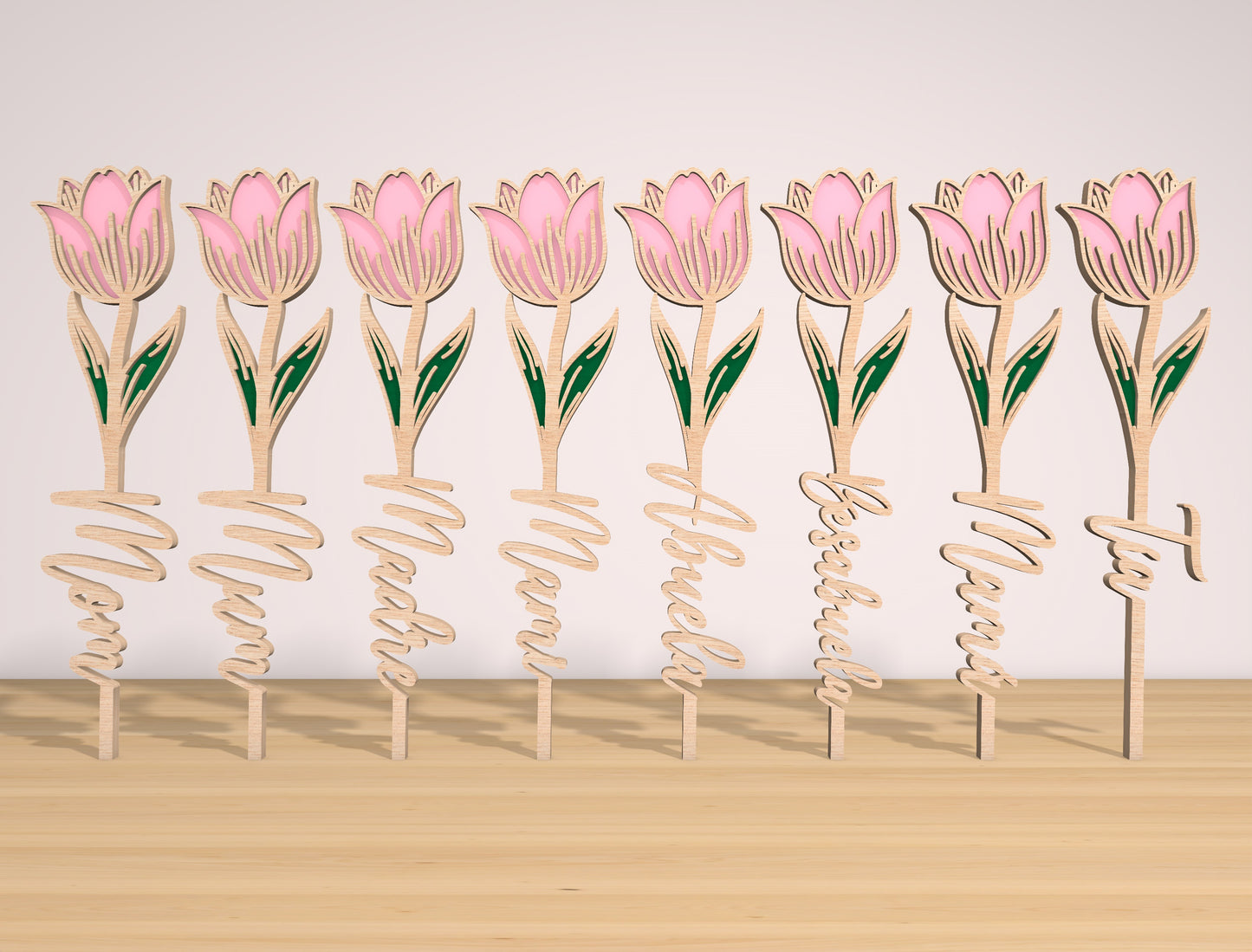 Flower Gift Box Laser Cut File Bundle | Mom Floral Keepsake Box | Multilayer Wooden Design | Glowforge, xTool, LightBurn, etc.