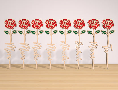 Flower Gift Box Laser Cut File Bundle | Mom Floral Keepsake Box | Multilayer Wooden Design | Glowforge, xTool, LightBurn, etc.