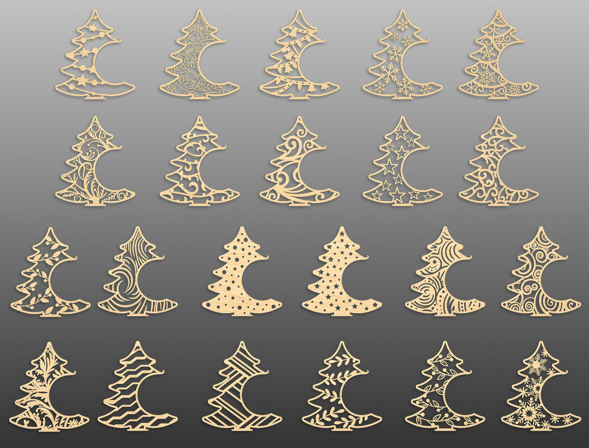 Christmas Ornament Display Stand SVG Bundle 22 Laser Cut Designs