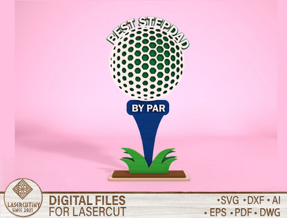 Golf Grandpa Sign SVG Laser Cut File for Glowforge and LightBurn