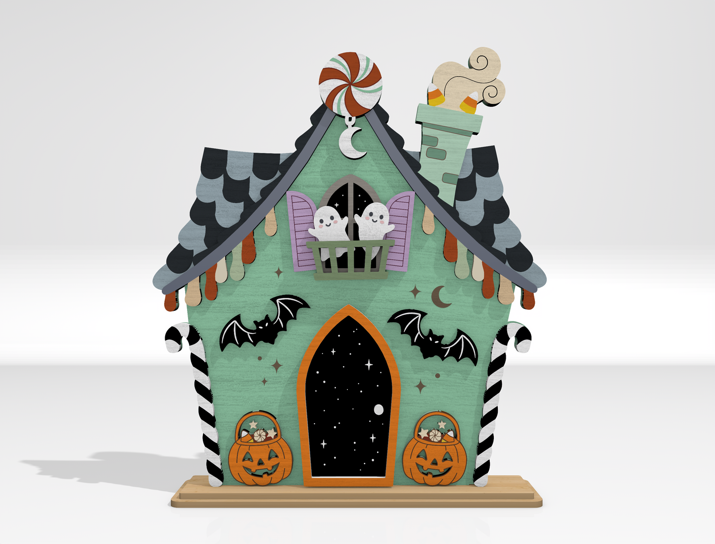Halloween Shelf Sitter SVG Bundle for Glowforge xTool LightBurn 5 Designs