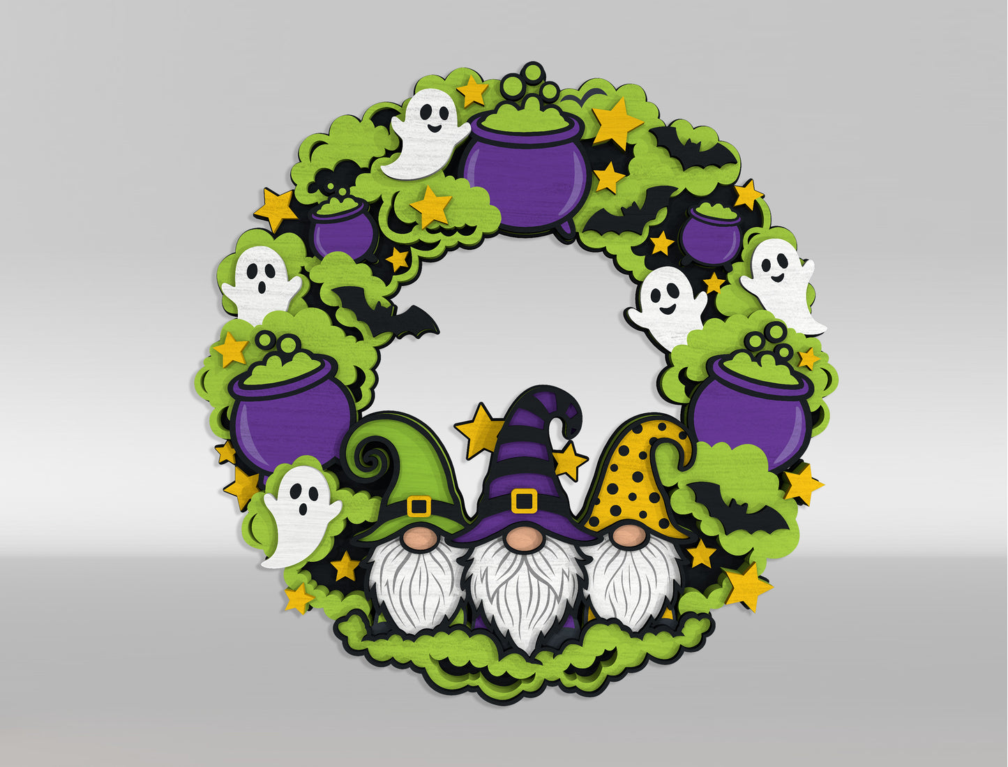 Halloween Door Sign SVG Bundle for Glowforge xTool LightBurn 10 Designs