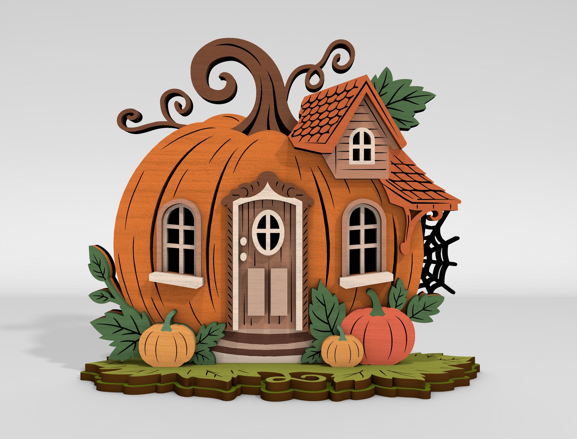 Pumpkin Village Welcome Home Tabletop Decor SVG - view 6