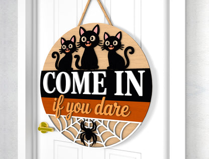 Highland Cow Halloween Door Sign SVG - view 5