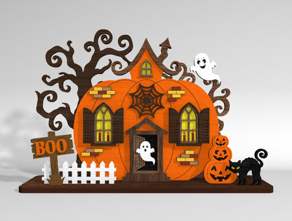 Halloween Shelf Sitter SVG Bundle for Glowforge xTool LightBurn 6 Designs