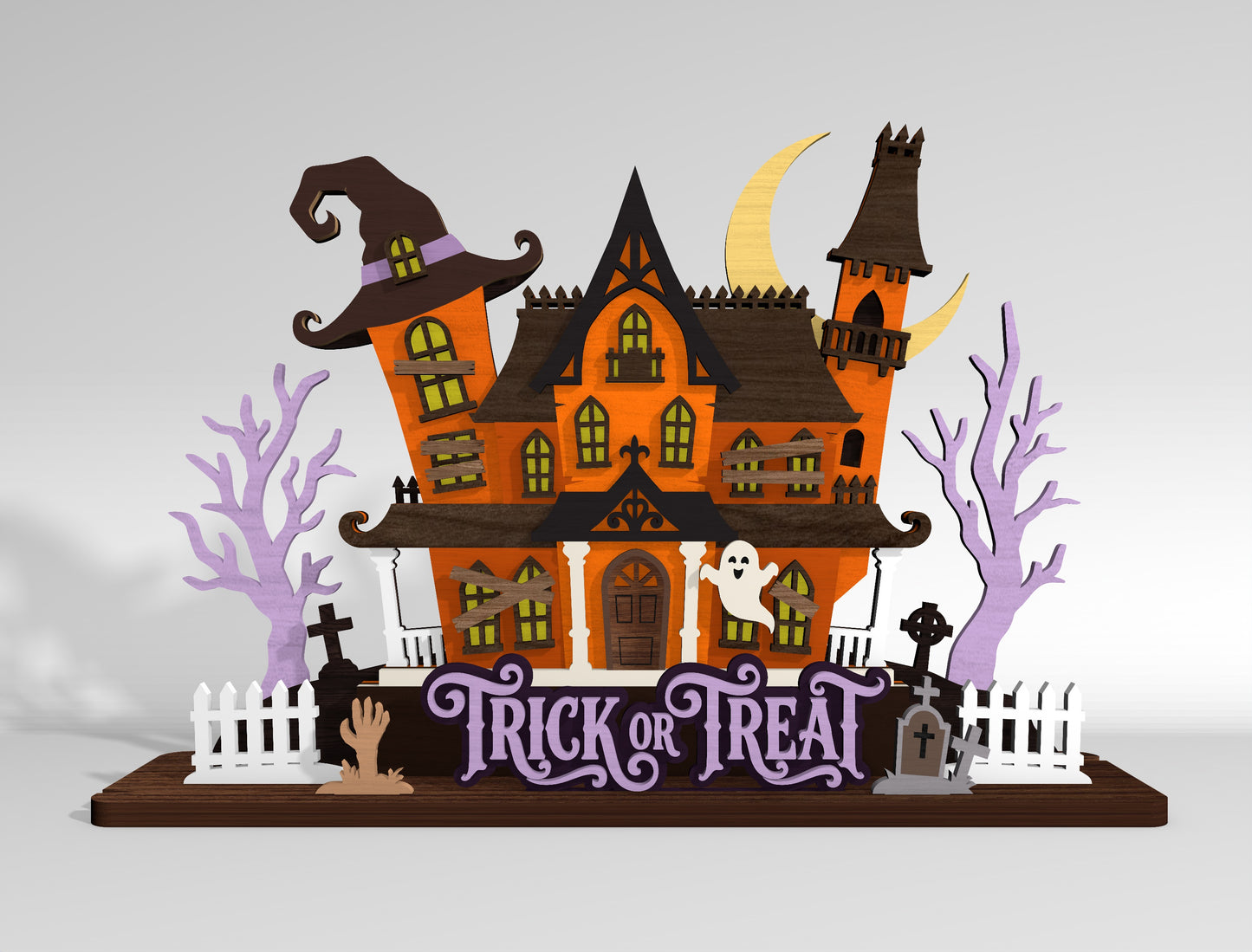 Halloween Shelf Sitter SVG Bundle for Glowforge xTool LightBurn 6 Designs