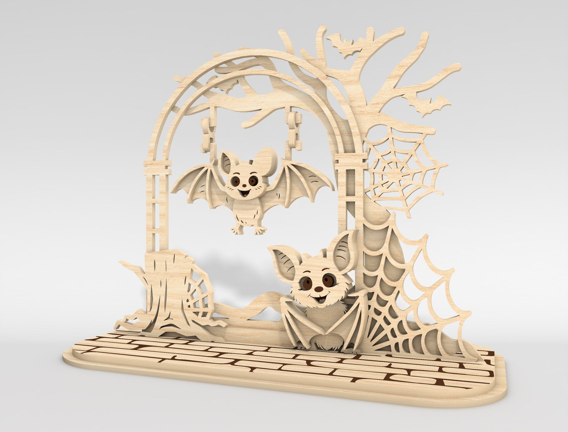 Haunted Archway Bat Tabletop Decor SVG - view 5