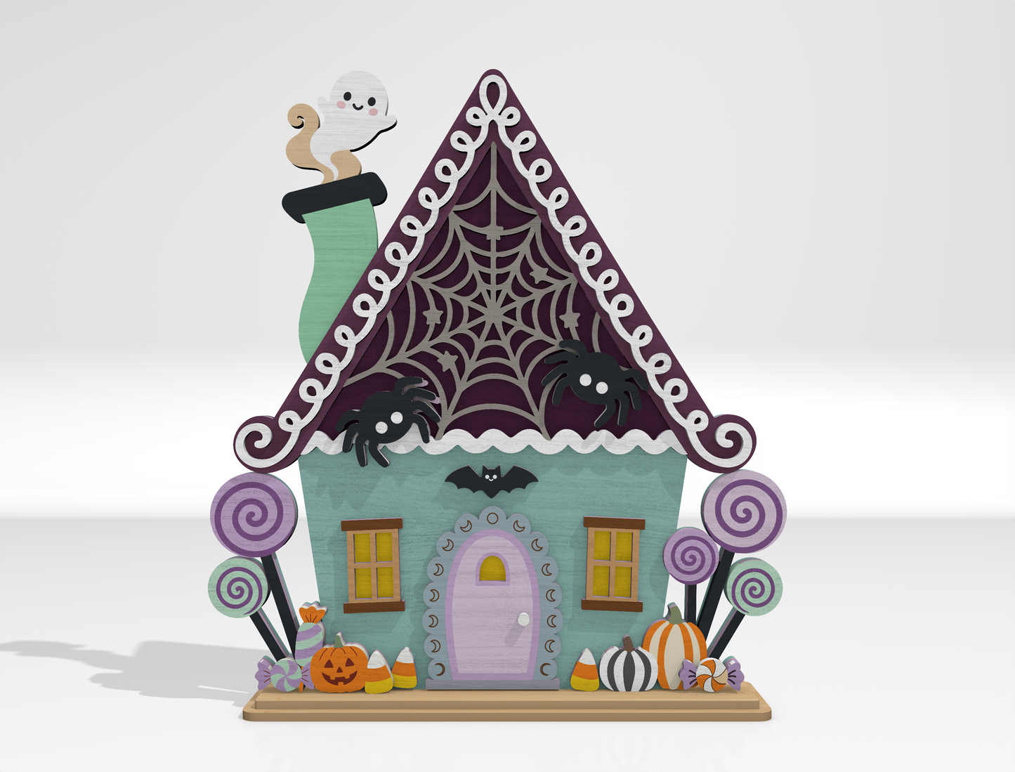 Halloween Shelf Sitter SVG Bundle for Glowforge xTool LightBurn 5 Designs