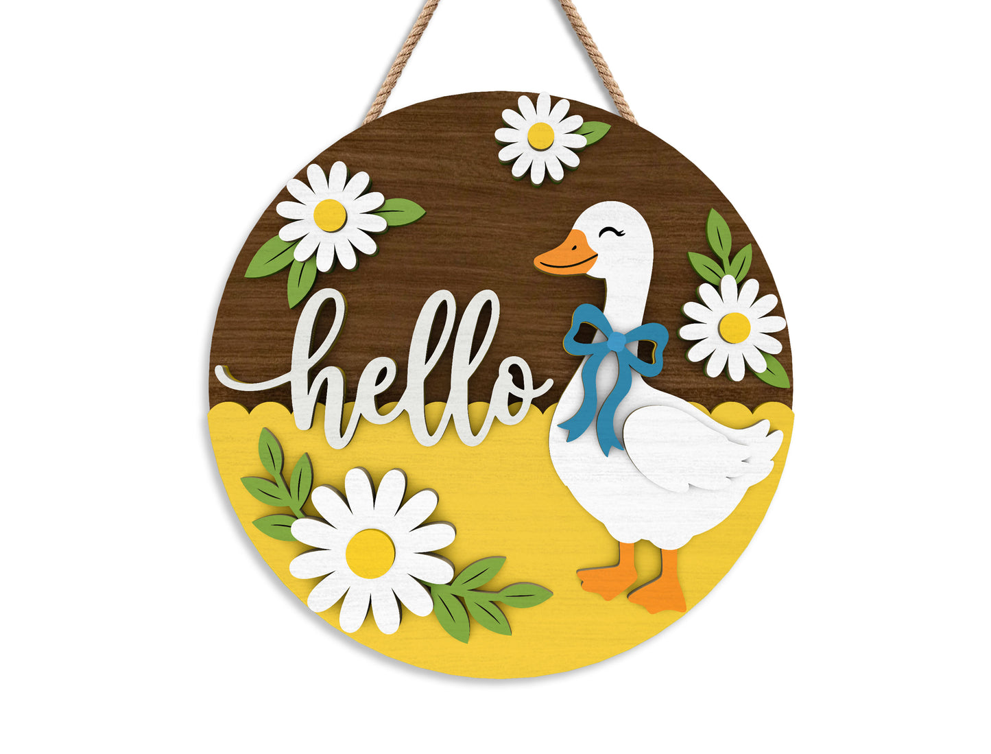 Goose Door Hanger SVG Laser Cut File for xTool and Glowforge