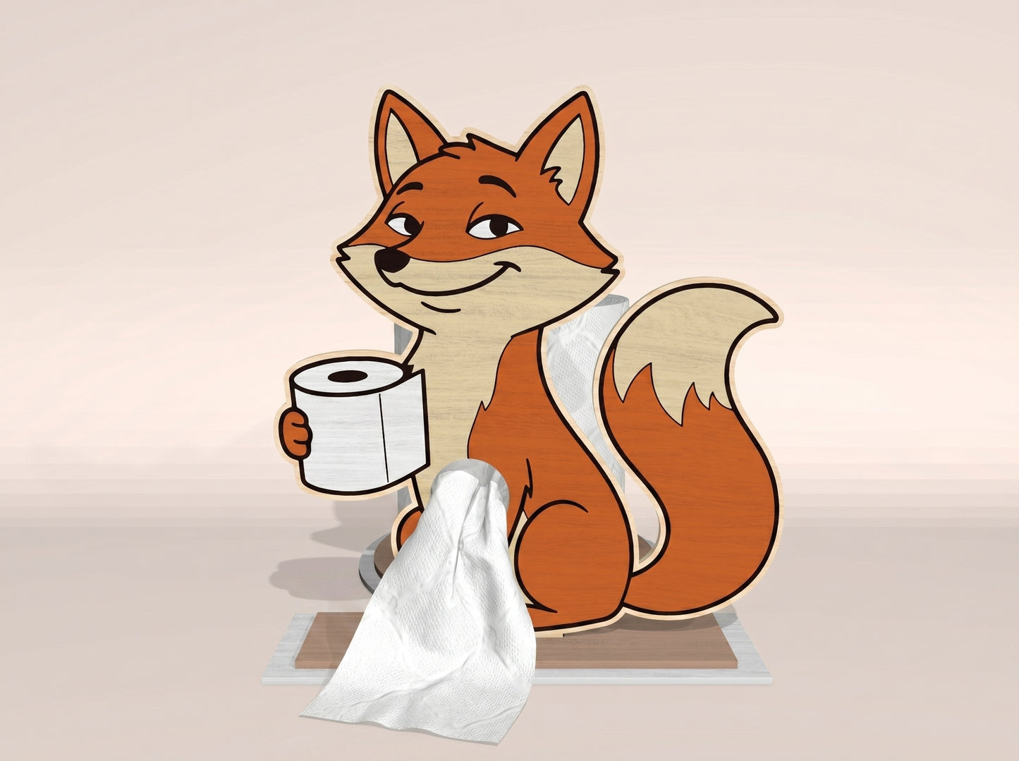 Animal Toilet Paper Holder SVG Bundle for Glowforge and xTool